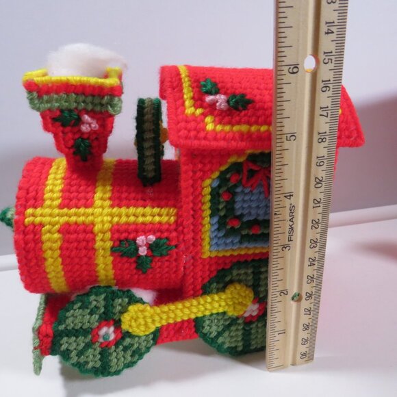 Vintage Plastic Canvas TRAIN set 1980s - Picture 15 of 15